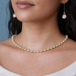 6mm Iced Out Bead Chain Necklace - CZ Diamond Beaded Chain Hip Hop Jewelry- Miles Jewellery