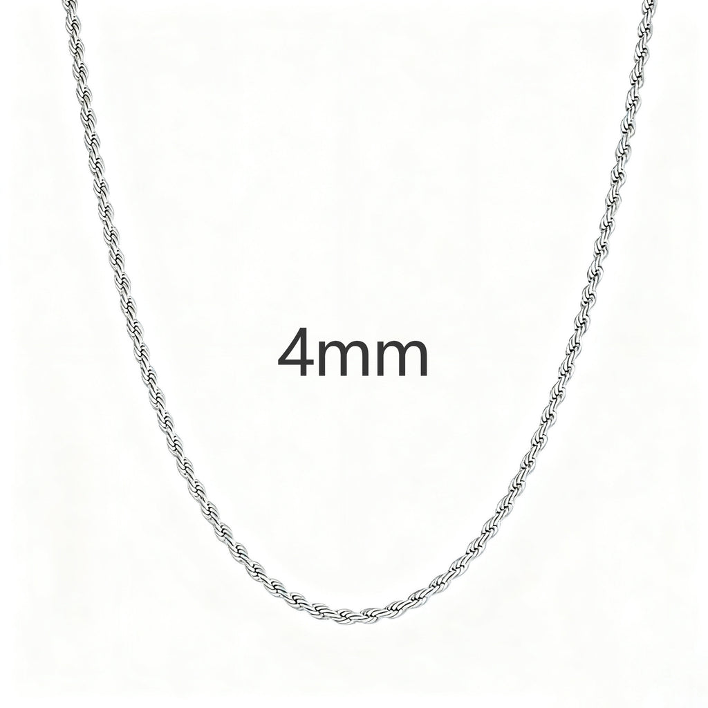 Twist Rope Chain Necklace- Miles Jewellery