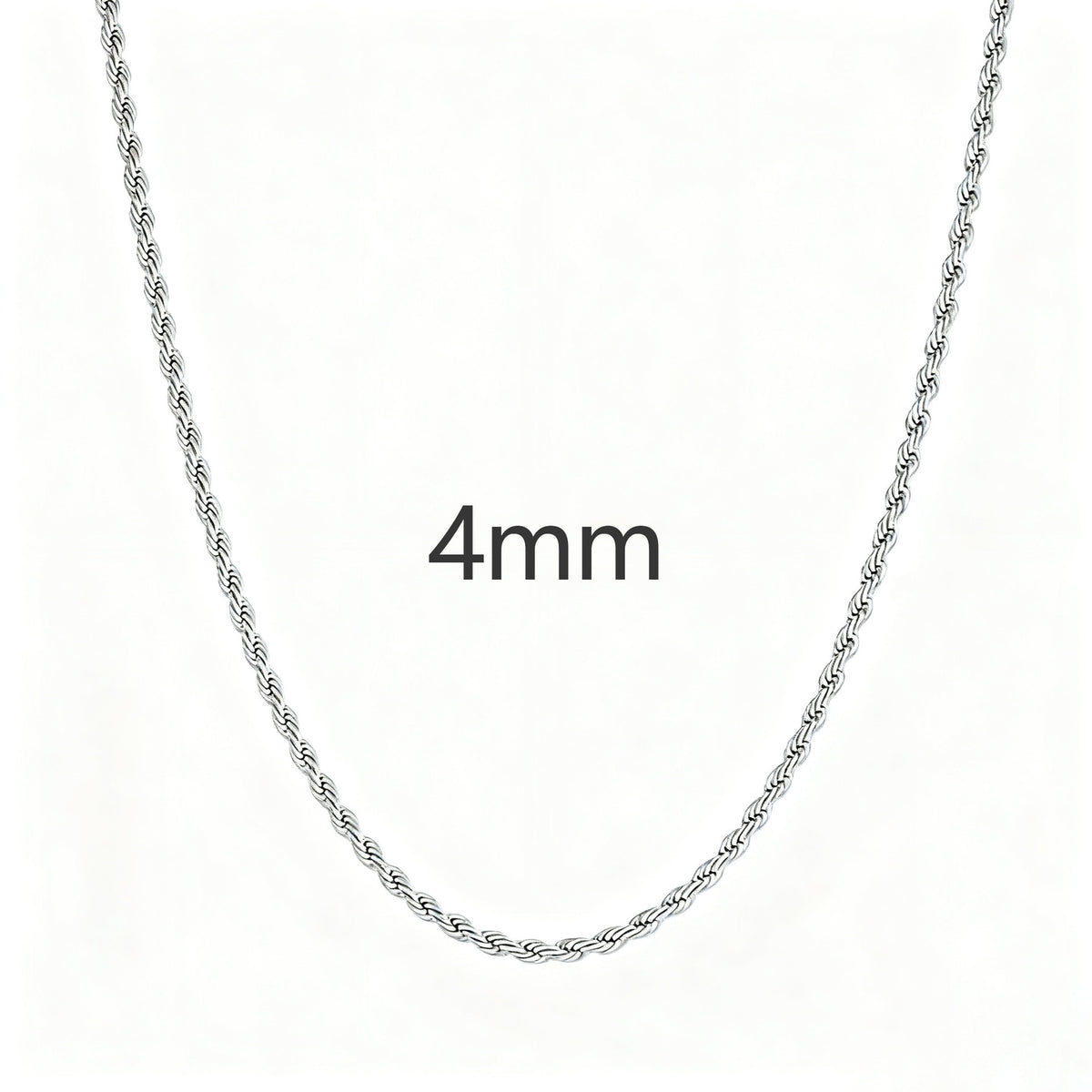 Twist Rope Chain Necklace- Miles Jewellery