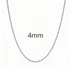 Twist Rope Chain Necklace- Miles Jewellery