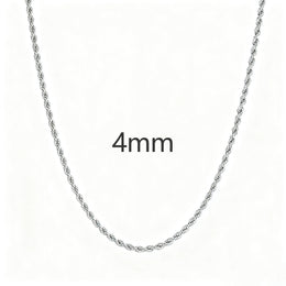 Twist Rope Chain Necklace- Miles Jewellery
