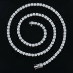 4mm Iced Tennis Chain Necklace- Miles Jewellery