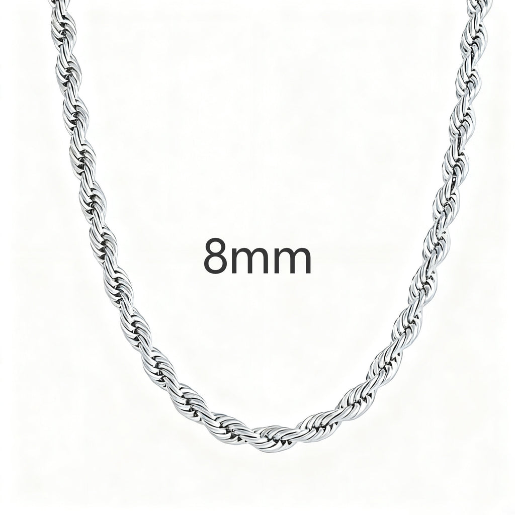 Twist Rope Chain Necklace- Miles Jewellery