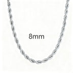 Twist Rope Chain Necklace- Miles Jewellery
