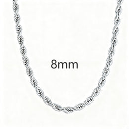 Twist Rope Chain Necklace- Miles Jewellery