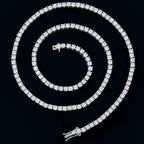2-6mm Iced Tennis Chain Necklace- Miles Jewellery