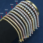 2mm Moissanite Tennis Chain – 925 Sterling Silver VVS1 D Necklace- Miles Jewellery