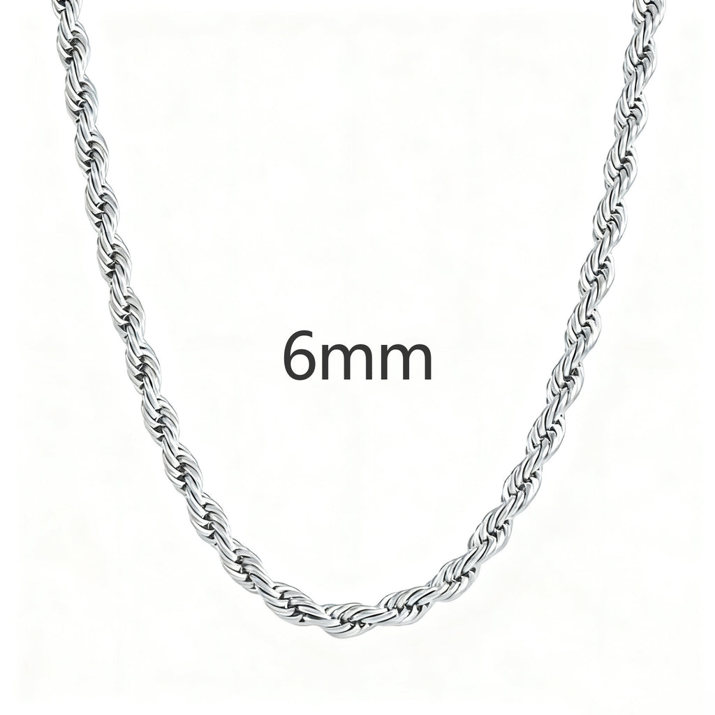 Twist Rope Chain Necklace- Miles Jewellery