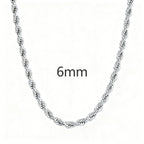 Twist Rope Chain Necklace- Miles Jewellery