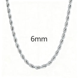 Twist Rope Chain Necklace- Miles Jewellery