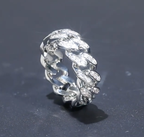 8mm Cuban Link Ring – Copper CZ- Miles Jewellery