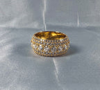 13mm Moissanite Iced Out Ring – 925 Sterling Silver VVS1 D Color Band Ring- Miles Jewellery