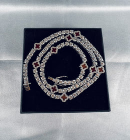 Four-Leaf Clover Lucky Tennis Chain- Miles Jewellery