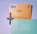 2-6.5mm VVS1 Moissanite 925 Sterling Silver Cross Pendant