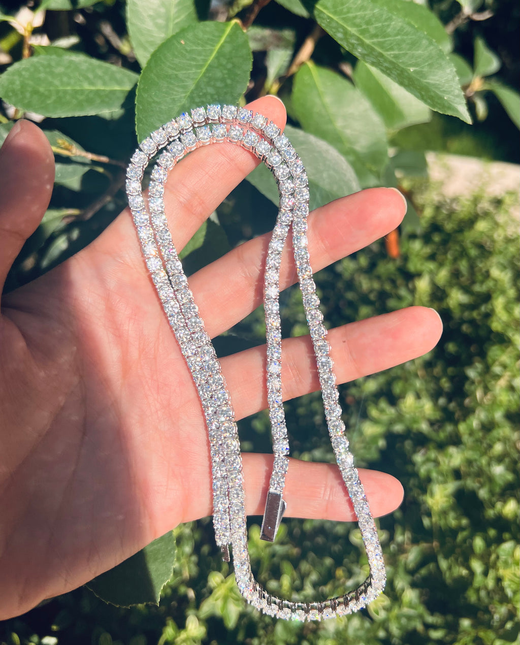 4mm Iced Tennis Chain Necklace- Miles Jewellery