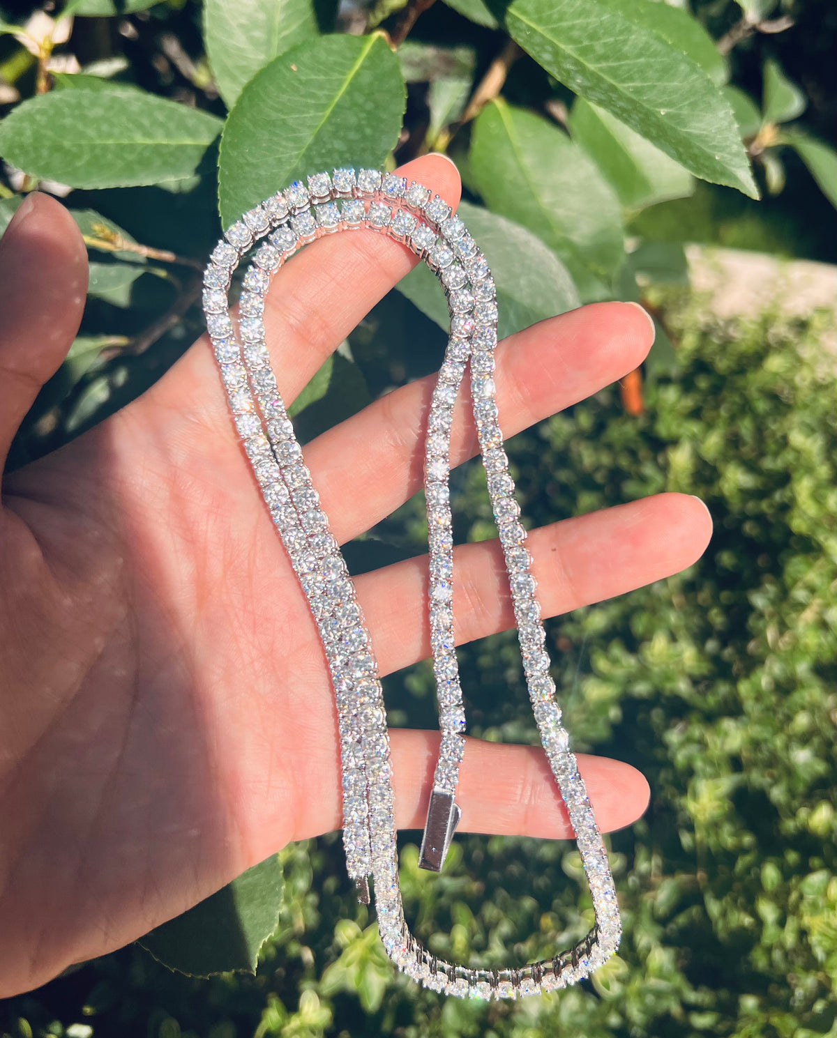 4mm Iced Tennis Chain Necklace- Miles Jewellery