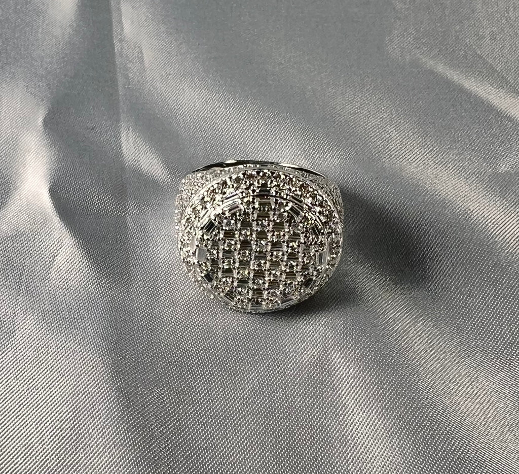 Dome Moissanite Statement Ring - 22.5mm- Miles Jewellery