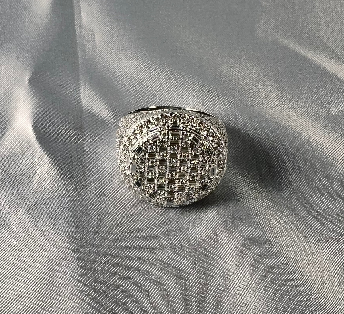 Dome Moissanite Statement Ring - 22.5mm- Miles Jewellery