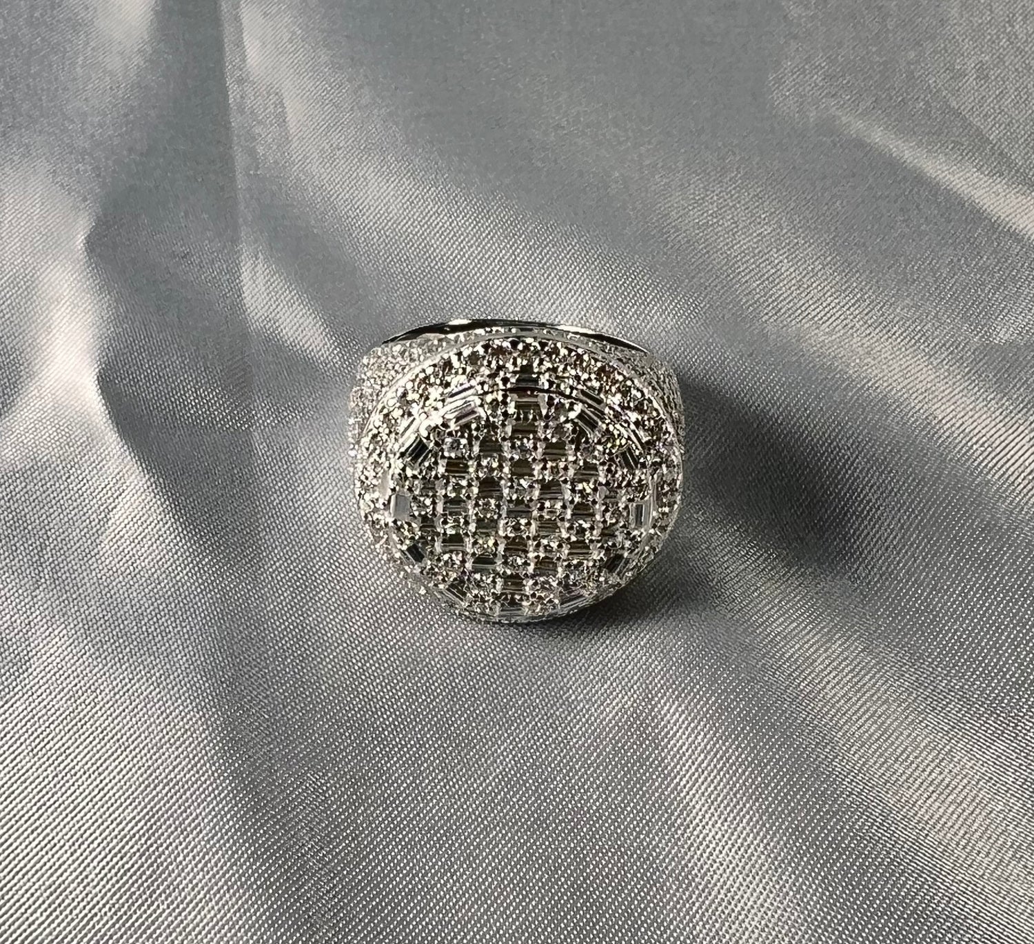 Dome Moissanite Statement Ring - 22.5mm- Miles Jewellery