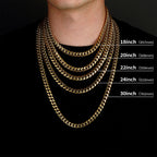 14K Gold Plated Cuban Chain - Stainless Steel Hip Hop Necklace - Miles Jewellery