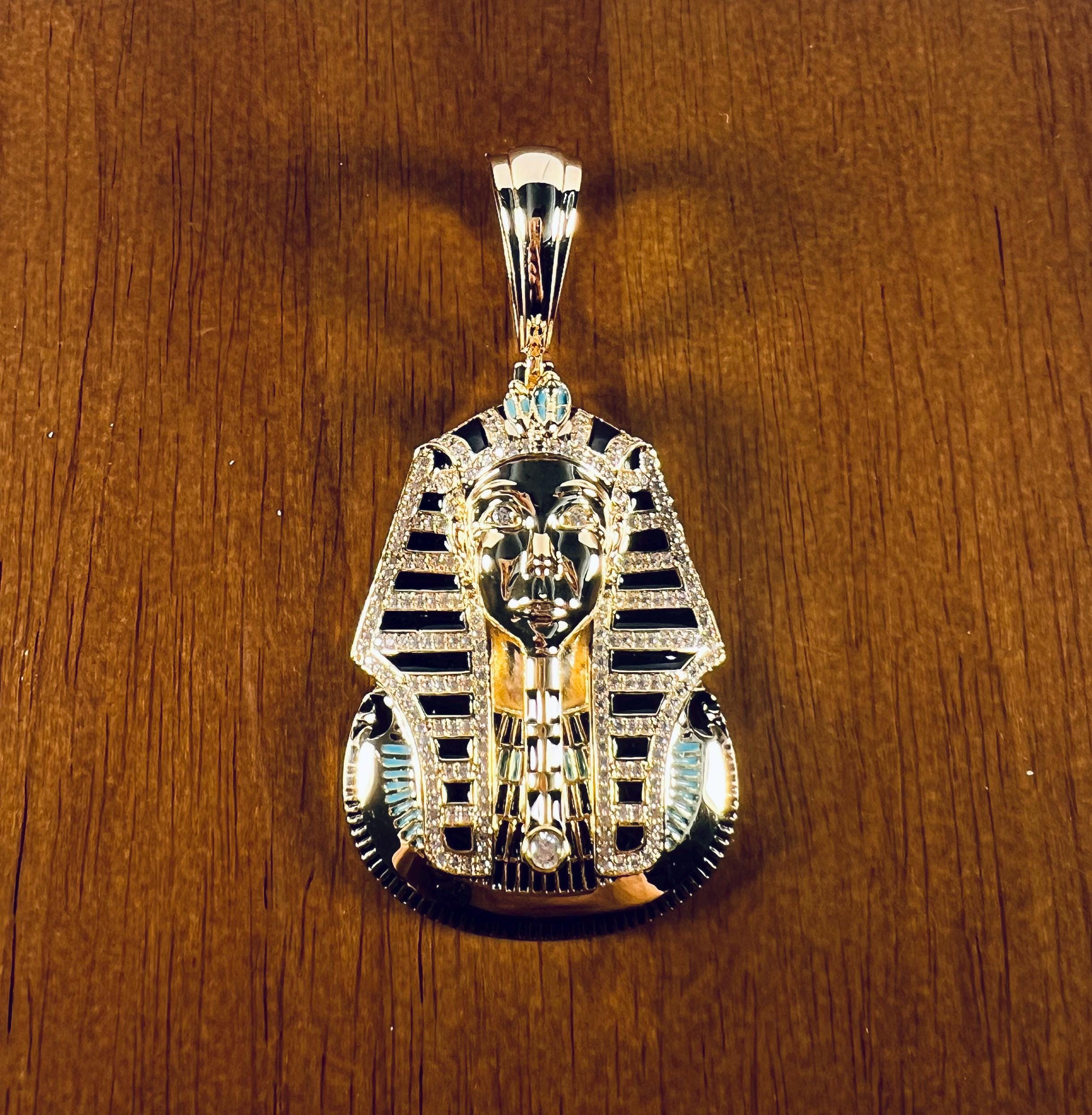 Iced Out Pharaoh Pendant