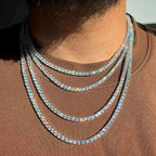 2-6mm Iced Tennis Chain Necklace- Miles Jewellery