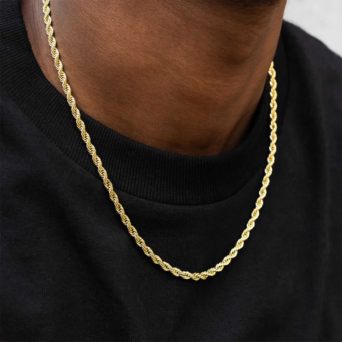 Twist Rope Chain Necklace- Miles Jewellery