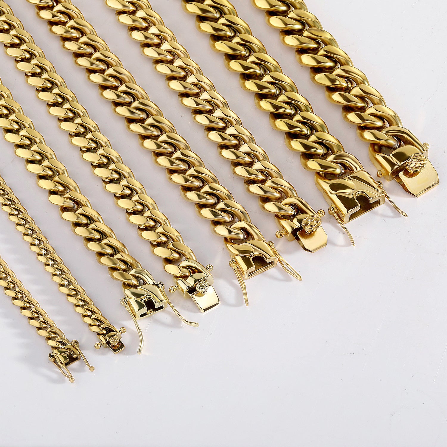 14K Gold Plated Cuban Chain - Stainless Steel Hip Hop Necklace - Miles Jewellery