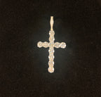 Certified VVS1 D Moissanite Cross Pendant – 925 Sterling Silver Jewelry- Miles Jewellery