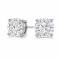 Certified VVS1 D Moissanite Stud Earrings – 925 Sterling Silver Earrings