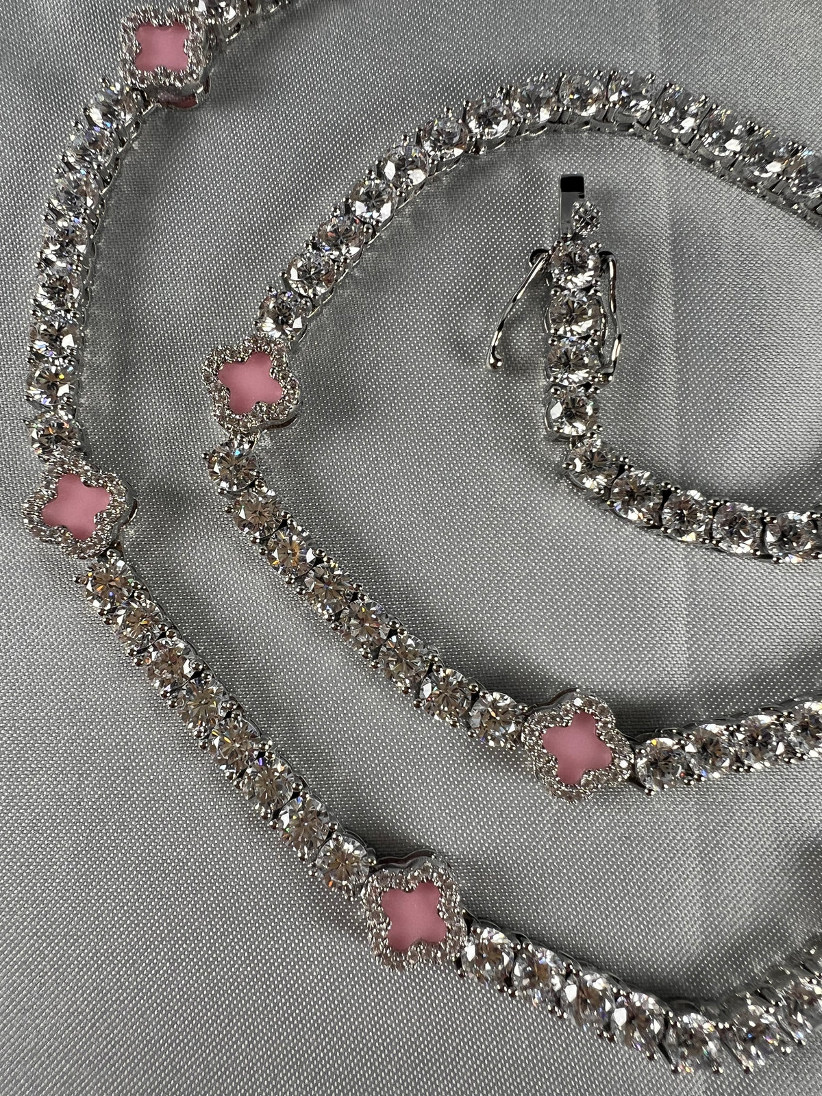 Four-Leaf Clover Lucky Tennis Chain- Miles Jewellery