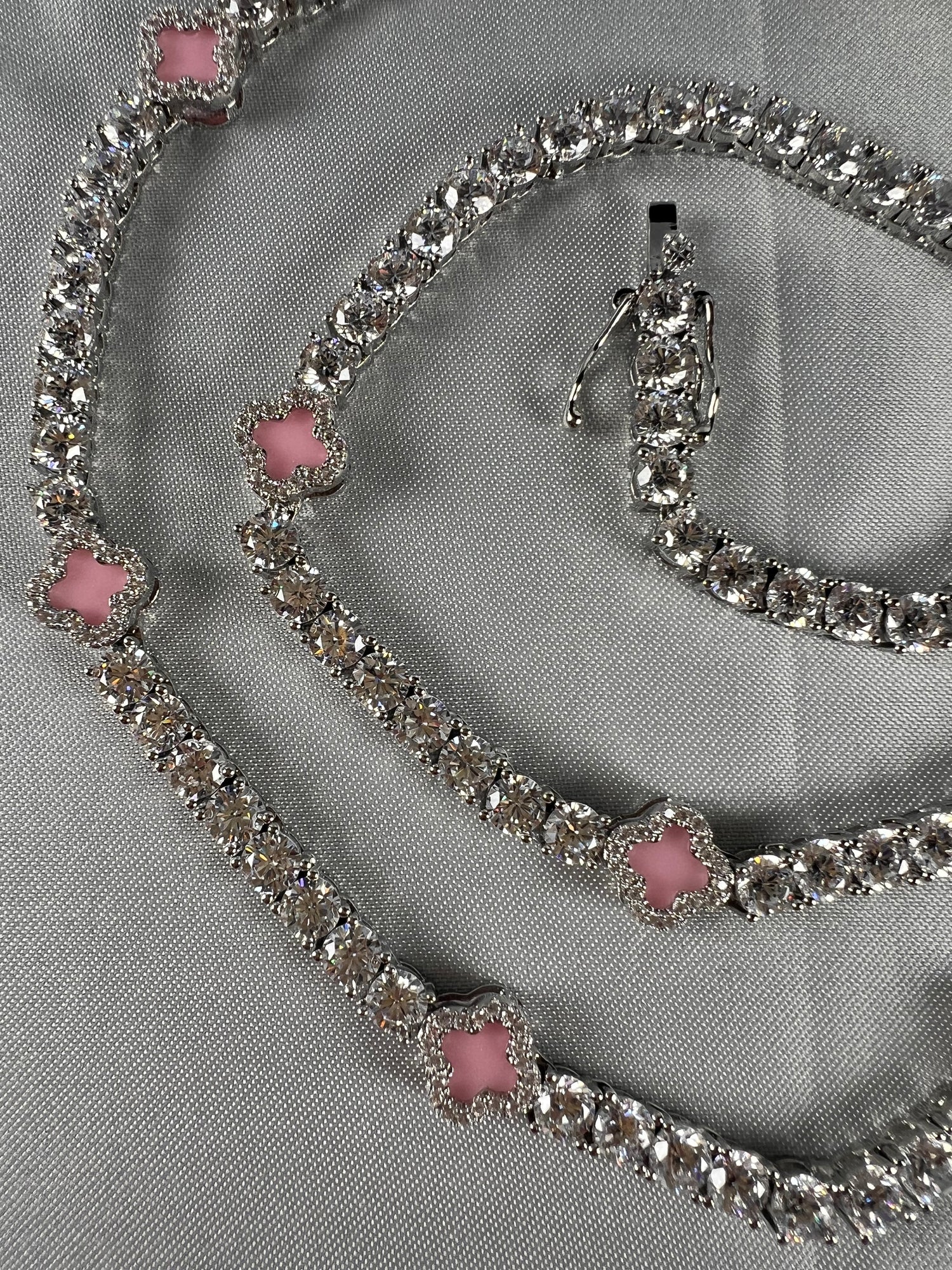 Four-Leaf Clover Lucky Tennis Chain- Miles Jewellery