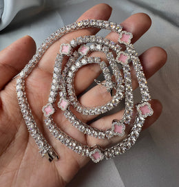 Four-Leaf Clover Lucky Tennis Chain- Miles Jewellery