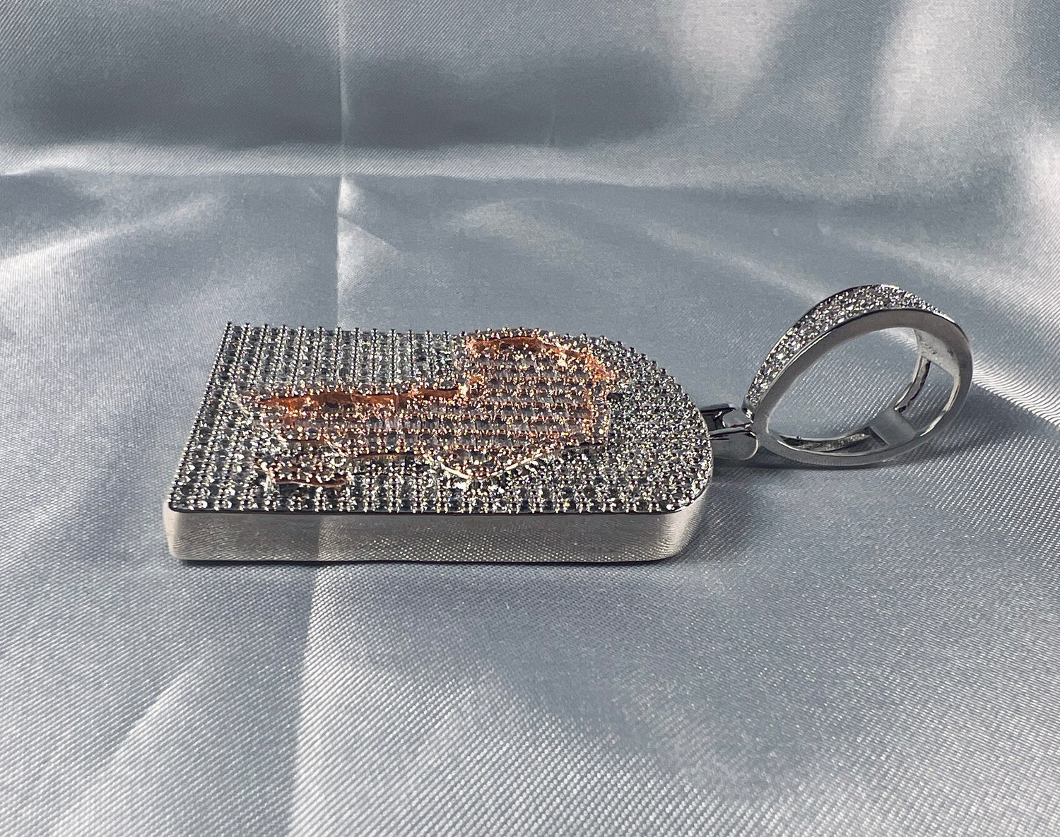 Iced Out Africa Map Pendant – Hip Hop CZ Diamond Africa Necklace- Miles Jewellery