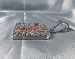 Iced Out Africa Map Pendant – Hip Hop CZ Diamond Africa Necklace- Miles Jewellery