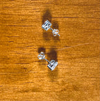 3-12.5mm Certifiable VVS1 Moissanite Stud Earrings