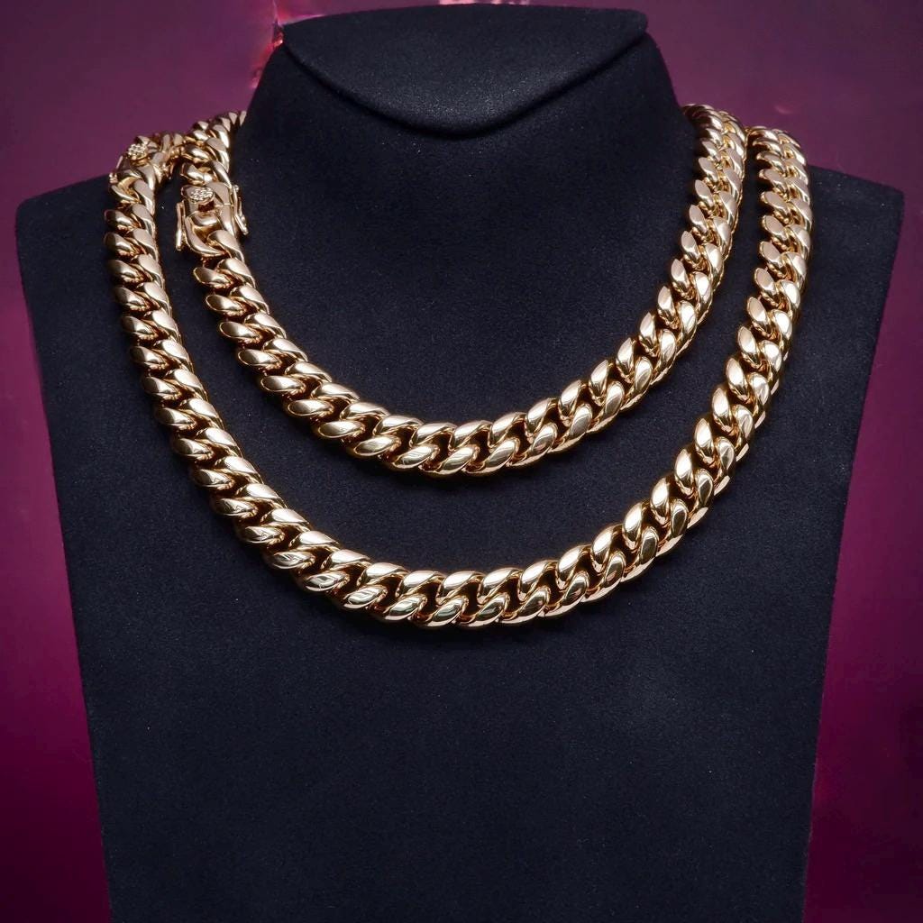 8mm/12mm Miami Cuban Link Chain