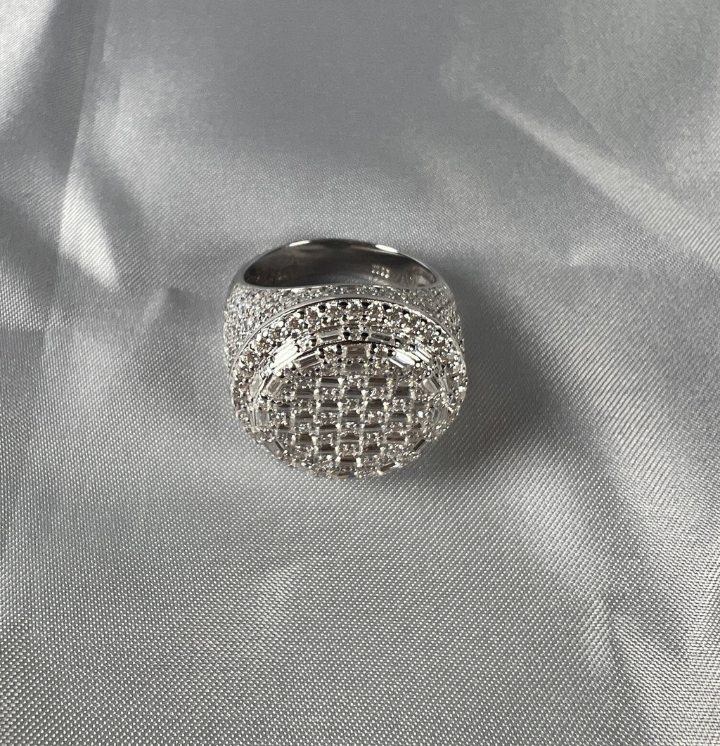 Dome Moissanite Statement Ring - 22.5mm- Miles Jewellery