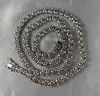 6.5mm VVS1 D Moissanite Tennis Chain – 925 Sterling Silver Necklace- Miles Jewellery