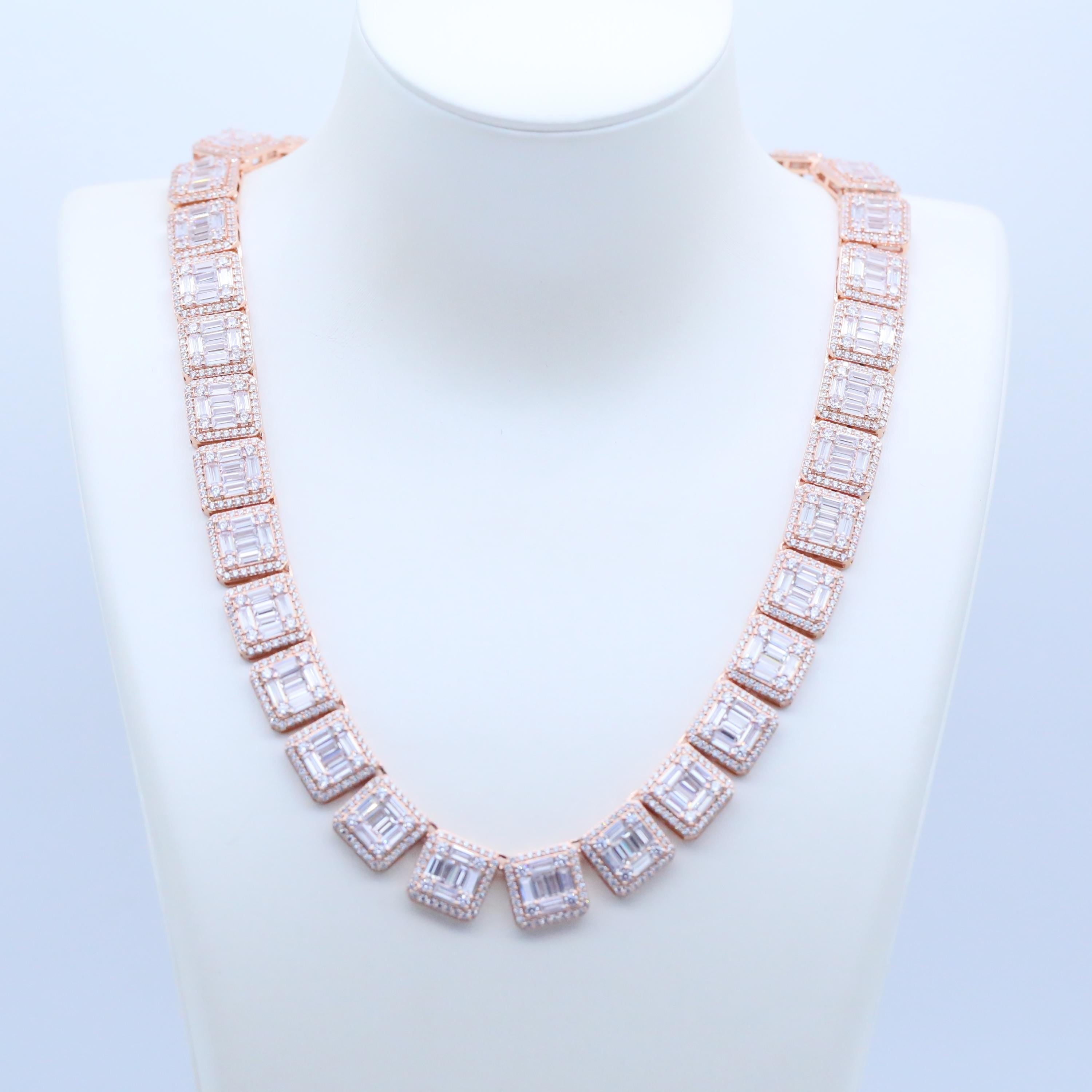 Iced Out 12mm Baguette Cuban Chain