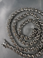6.5mm VVS1 D Moissanite Tennis Chain – 925 Sterling Silver Necklace- Miles Jewellery
