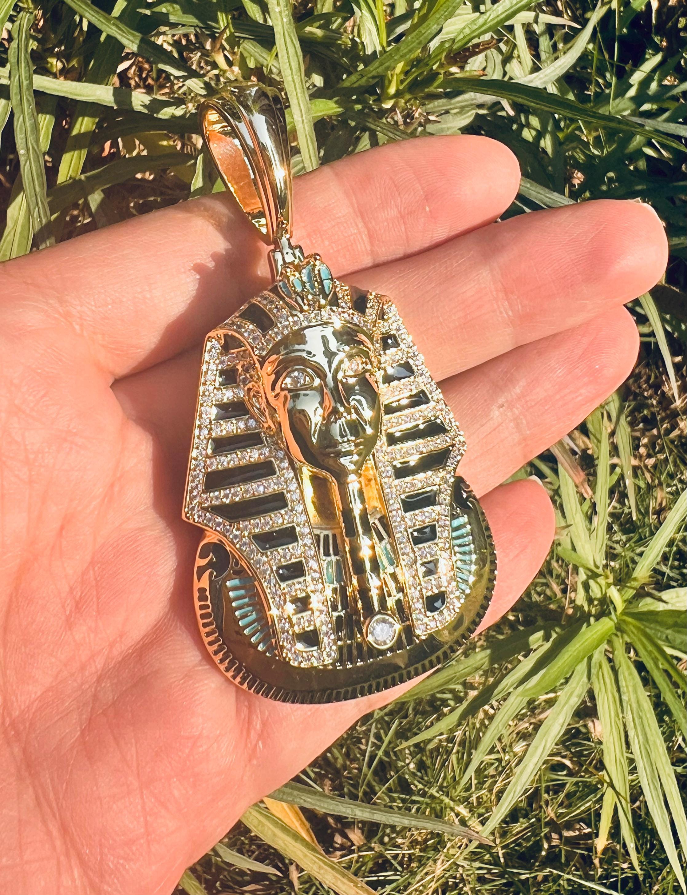 Iced Out Pharaoh Pendant