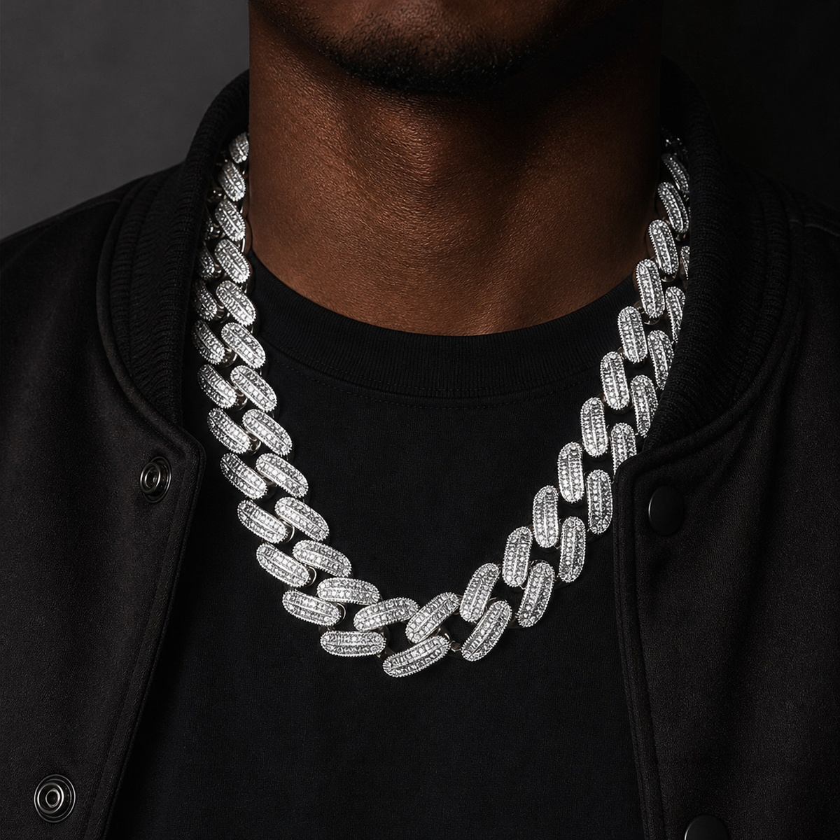 26mm Iced Baguette Cuban Chain product image 1