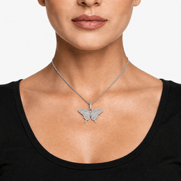 Mini Solid Iced Butterfly Pendant product image 9