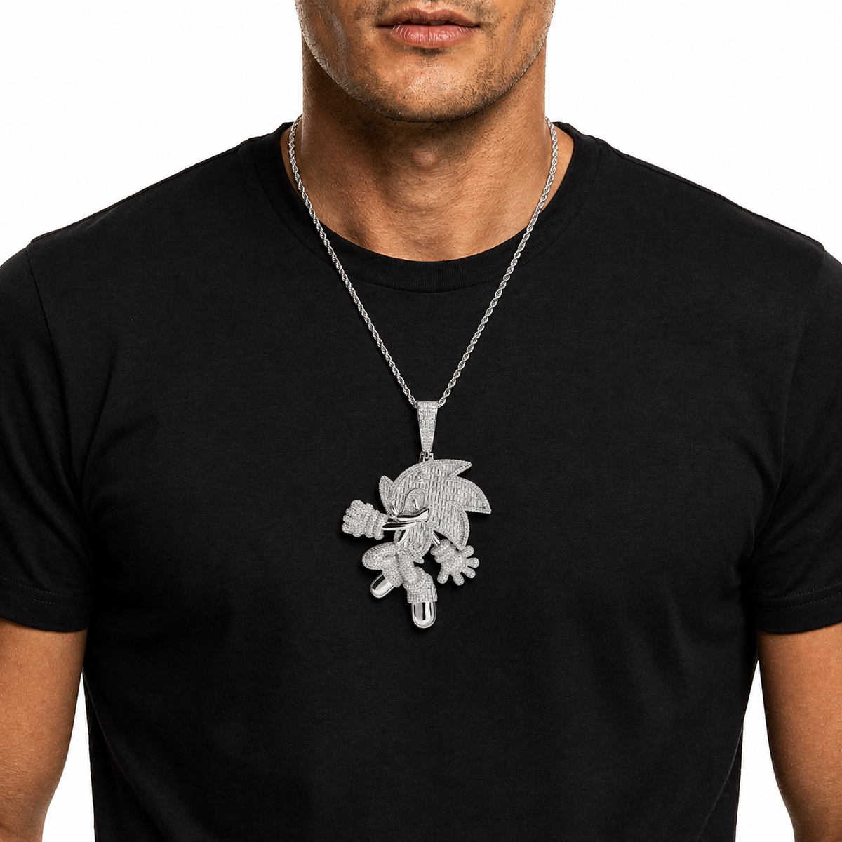Iced Cartoon Hedgehog Pendant product image 2