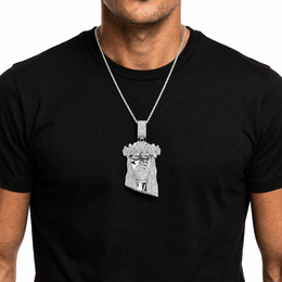 Iced Jesus Piece Pendant product image 3
