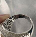 Dome Moissanite Statement Ring - 22.5mm- Miles Jewellery