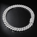 19mm Iced Cuban Link Chain – 4 Row CZ Cuban Necklace- Miles Jewellery
