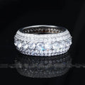 10mm Iced Out CZ Band Ring – Hip Hop Statement Ring- Miles Jewellery