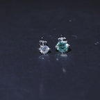 Dragon Claw Moissanite Stud Earrings – 925 Sterling Silver
